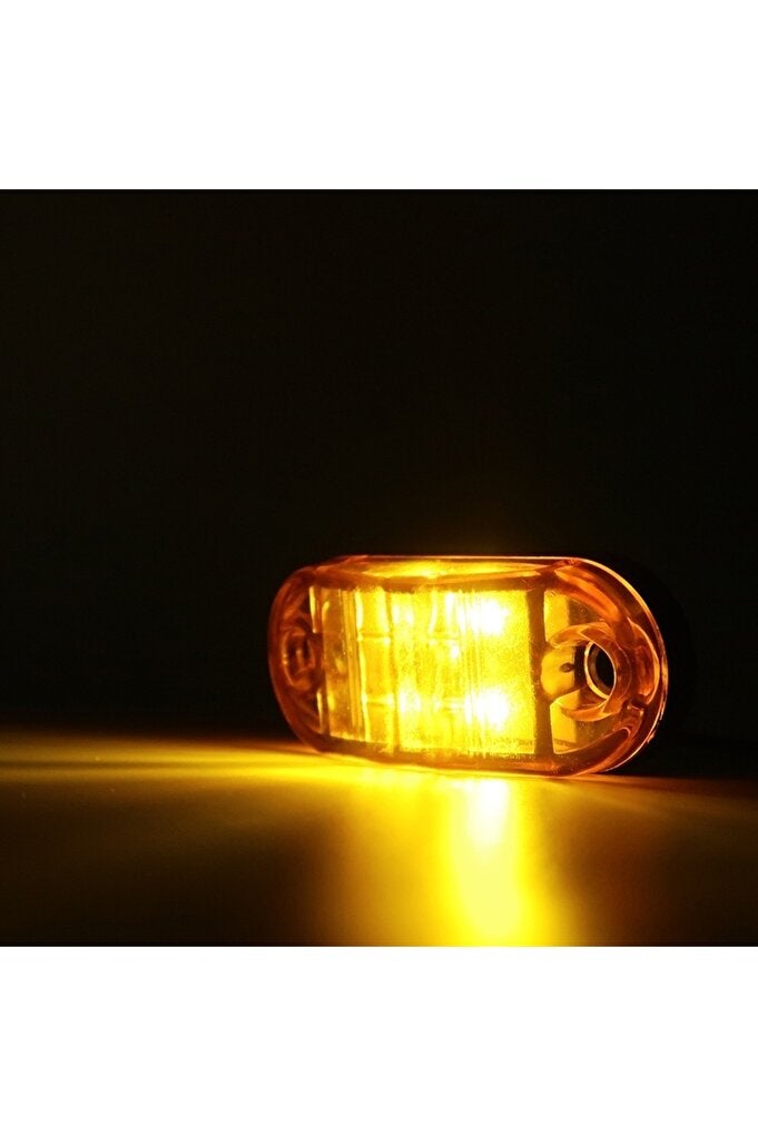 ريحني 10 قطعة، أمبر 20/10 قطعة، 4 مصباح LED 12V-24V أضواء جانبية بعنوان مؤشر خلوص أمامي بيضاوي - Image 3