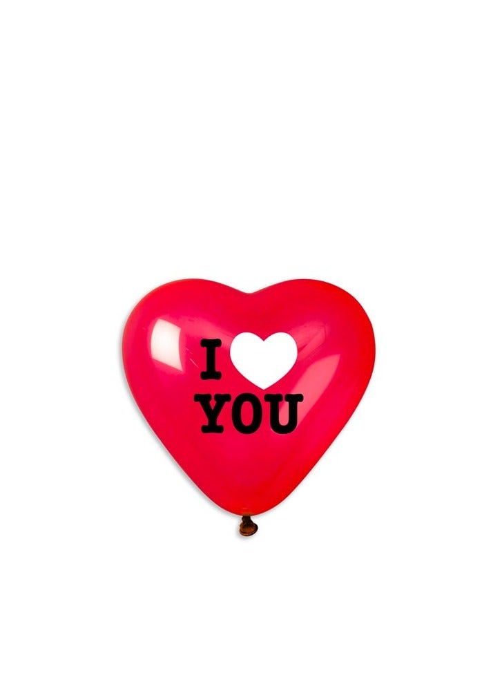 Gemar 17" I Love You Red Latex Balloon 25ct
