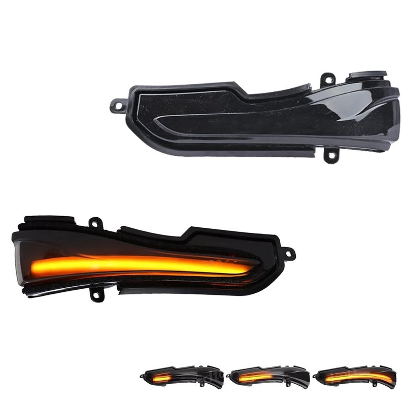إشارة انعطاف ديناميكية LED جانبية مرآة 2 قطعة لجهاز إنفينيتي Q30 Q50 Q60 Q70 QX50 QX60 QX70