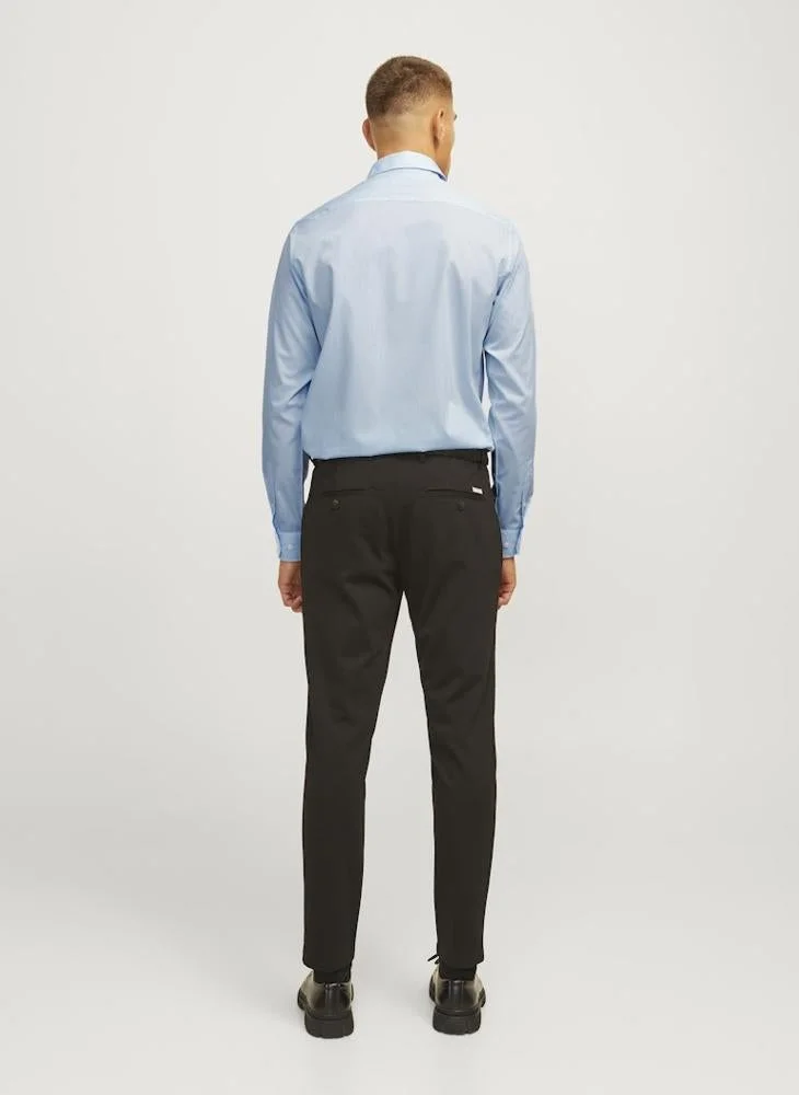 JJ Rebel Long sleeve slim fit solid shirt