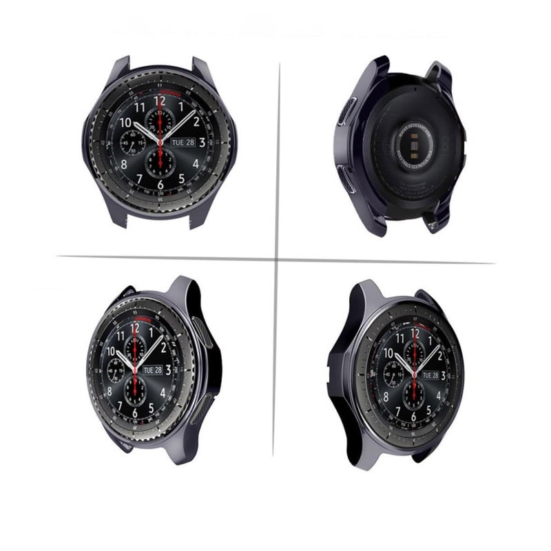 TPU Slim Shockproof Protective Watch Cover Case Gray Easy Access To Buttons For Smartwatch - Image 4