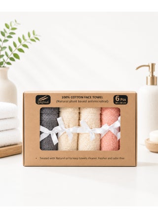 Multicolor Face Towel Set