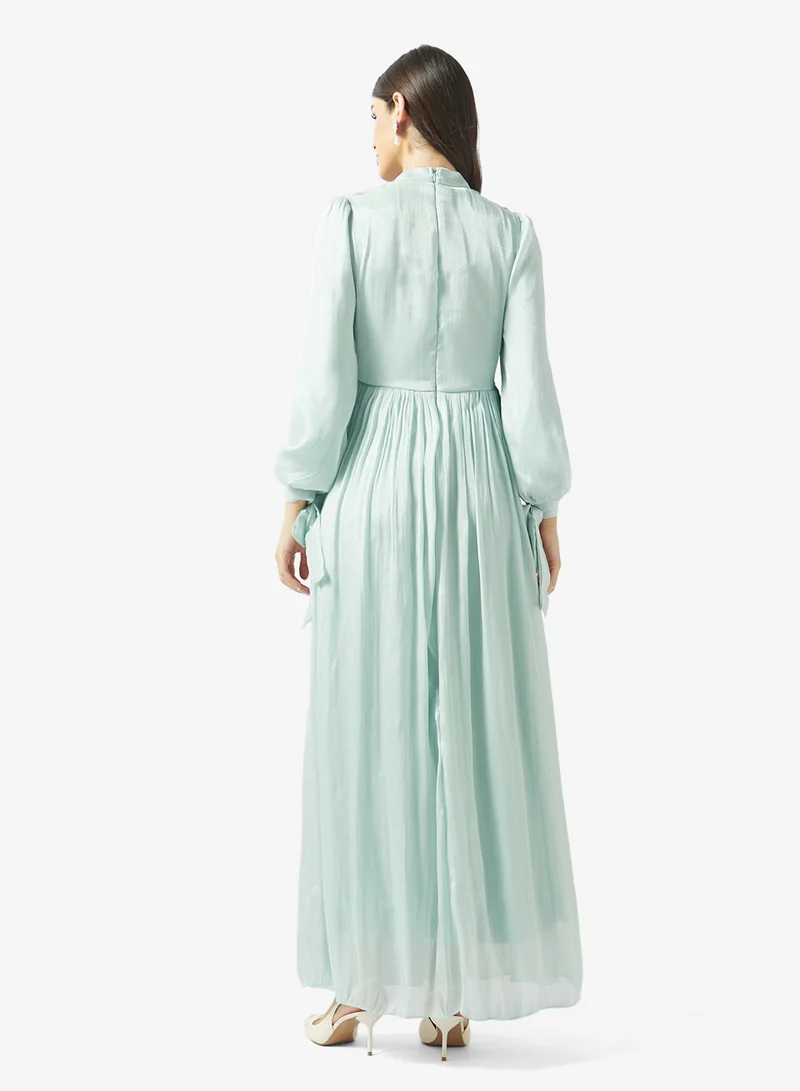 Fyor  Ruched Sequin Maxi Dress for Women | Best Price UAE