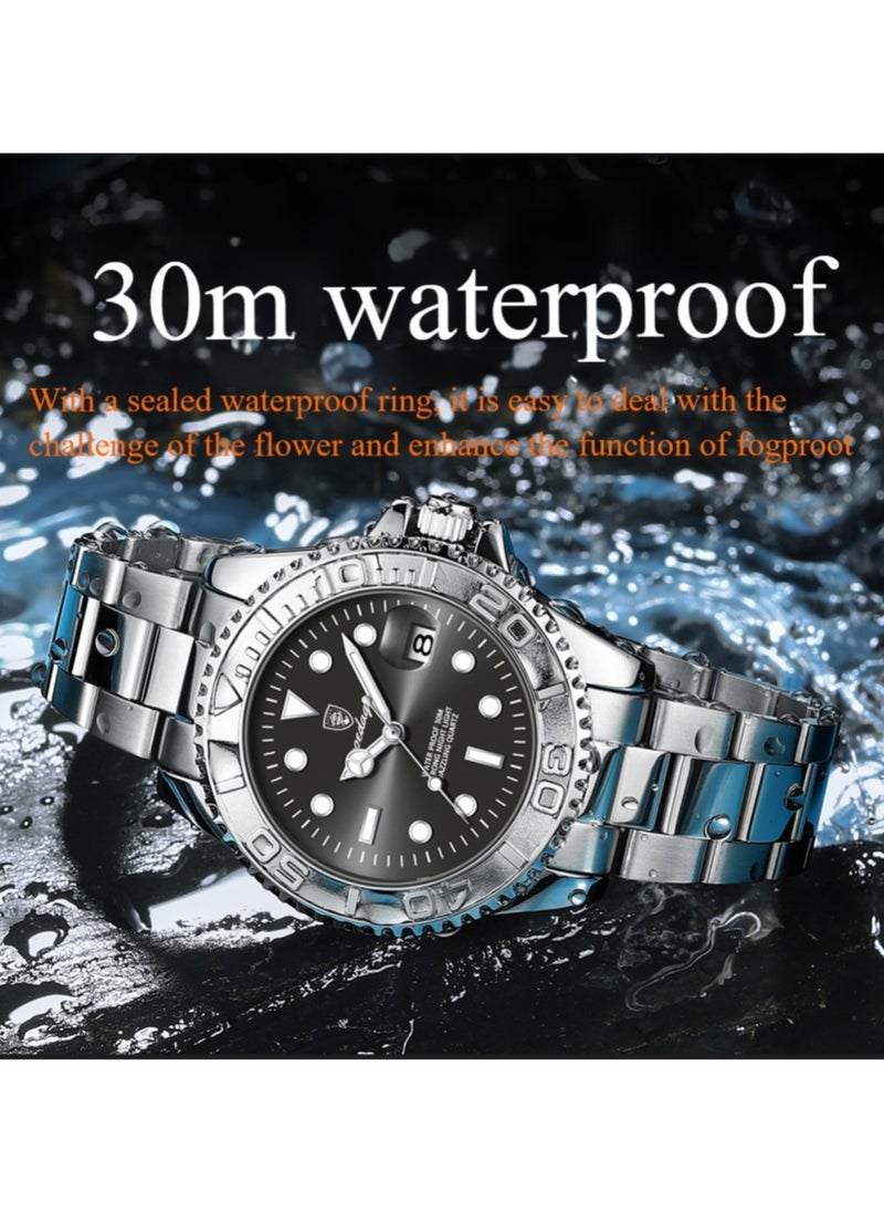 POEDAGAR Man Watch , Waterproof Luminous Men's Watch Quartz，Men's Wrist Watches 42mm  - Image 3