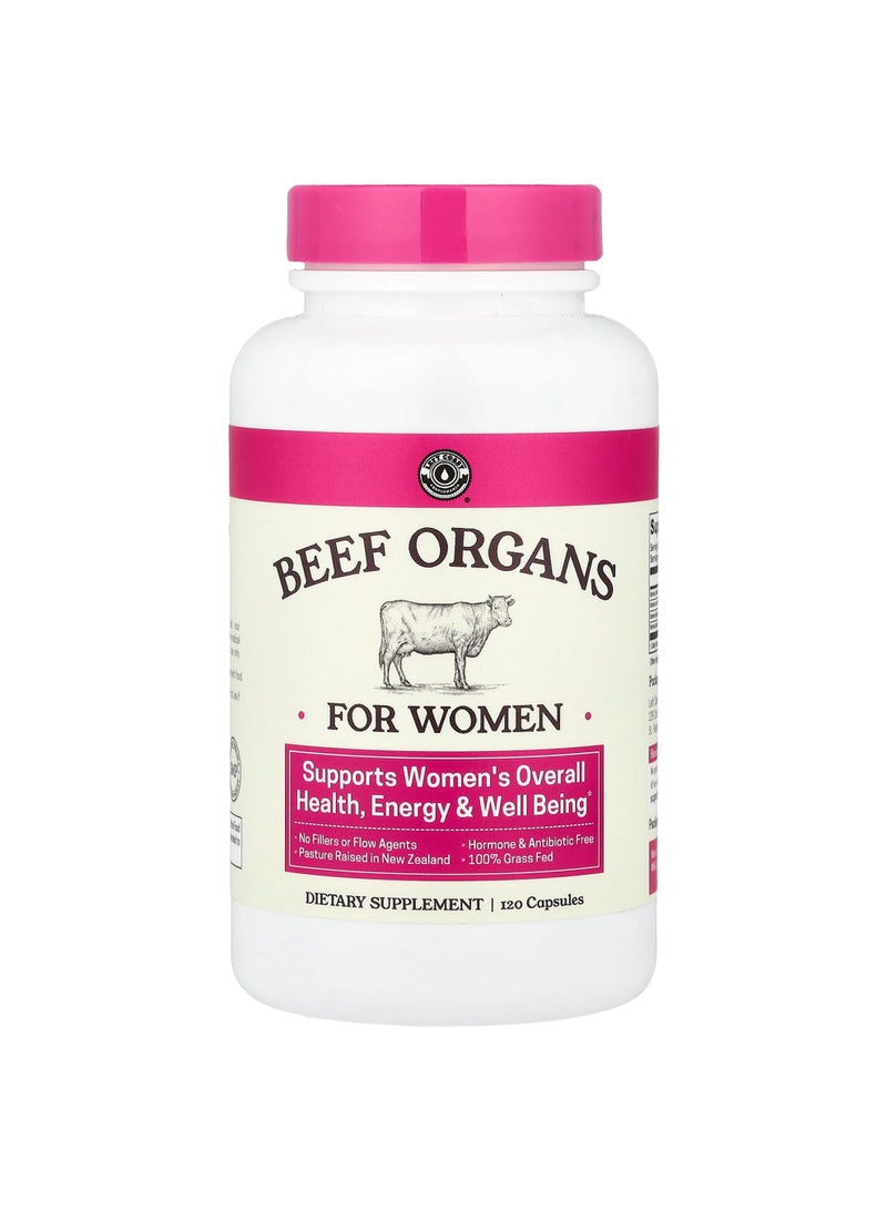 Beef Organs, For Women, 120 Capsules