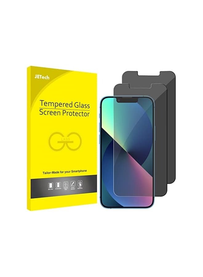 PROMASS Privacy Screen Protector for iPhone 13/13 Pro 6.1-Inch, Anti Spy Tempered Glass Film, 2-Pack - Image 1