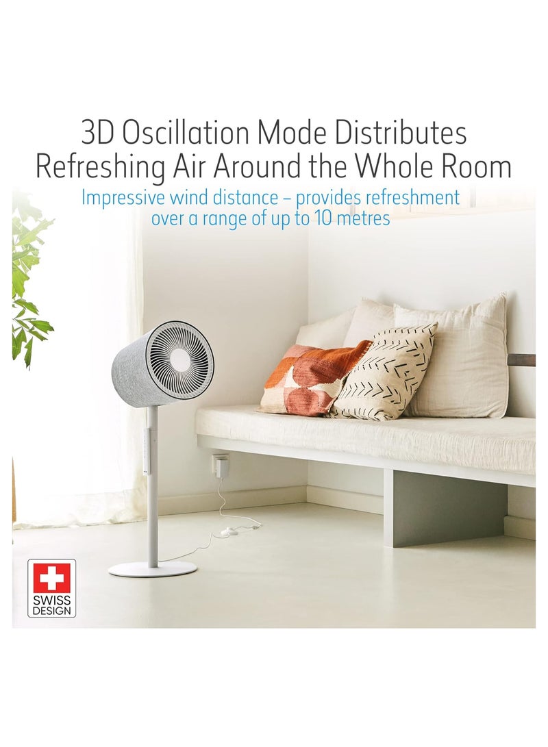 ستادلر Stadler Form Simon 3D Air Circulators Fan Swiss Made Quiet and Powerful Natural Wind conditions, 10 different speed settings  - Image 3