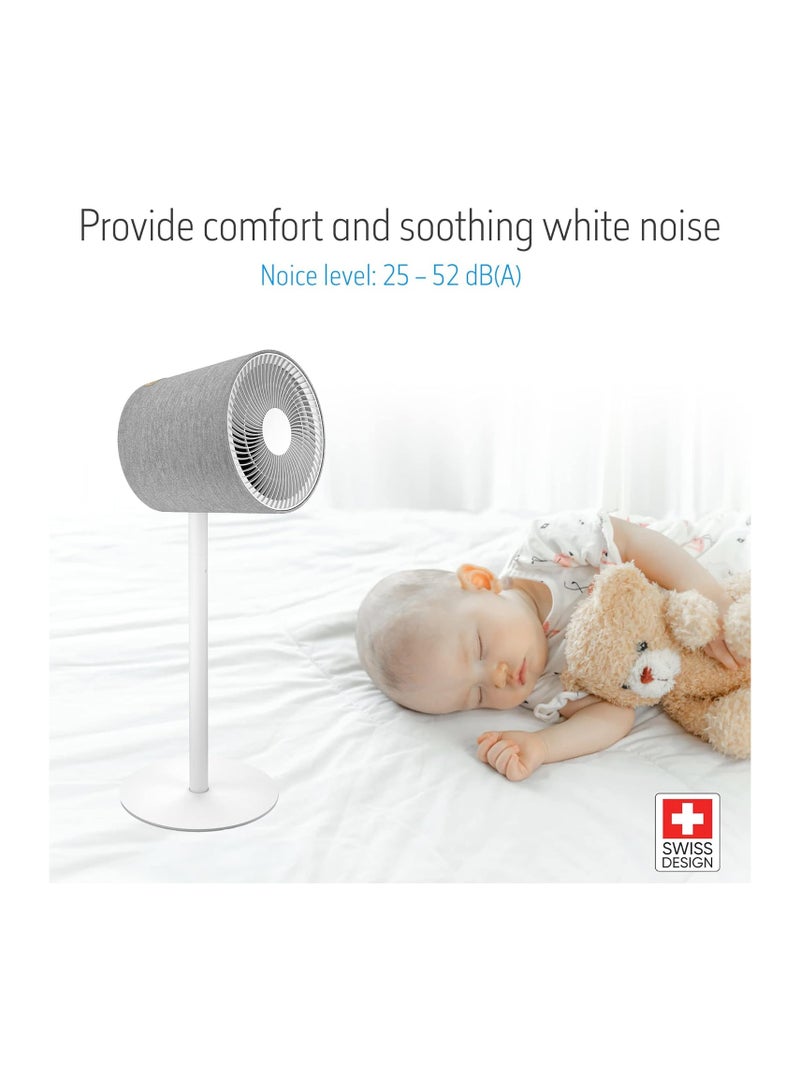 ستادلر Stadler Form Simon 3D Air Circulators Fan Swiss Made Quiet and Powerful Natural Wind conditions, 10 different speed settings  - Image 5