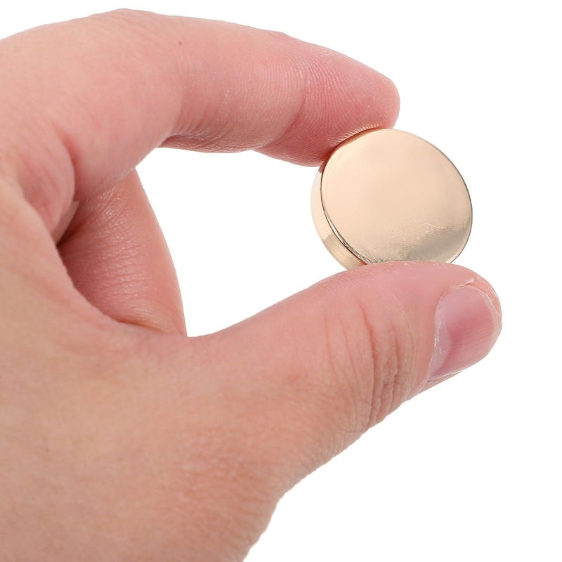 Zinc Alloy Gold Round Flat Buttons 50pcs for Sewing Coats Jackets Suits Crafts - Image 5