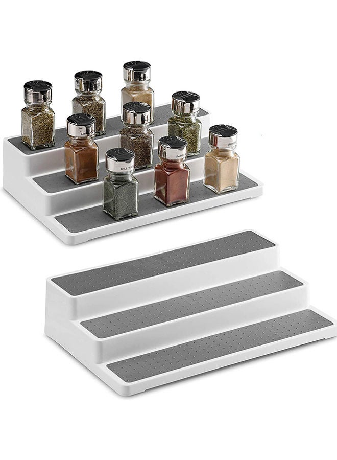 Alyashmac 2-Piece Spice Rack Set Grey/White 36.5x24x8.5cm - Image 3