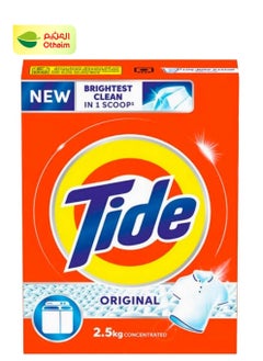 Tide Tide Concentrated Laundry Powder Detergent, Original Scent, Manual Wash, 2.5 kg 