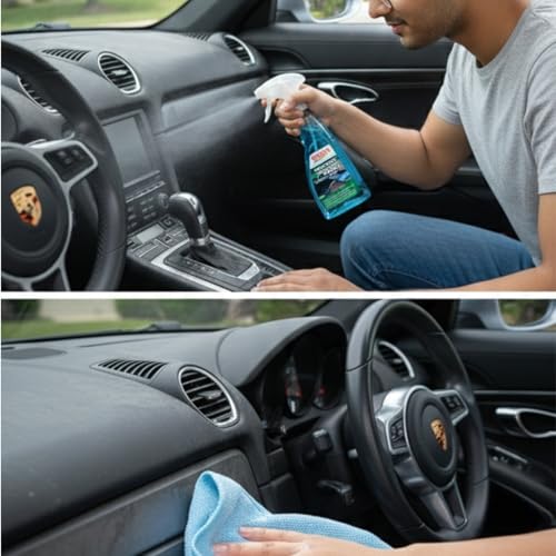 SONAX Cockpit Spray Matt Effect 500ml | Sport Fresh Fragrance | Dashboard Cleaner for Car | Dust-Repellent, Protective Plastic Care | For Matte, Textured Surfaces, Wooden Panels | Art. No. 03572410 - Image 3