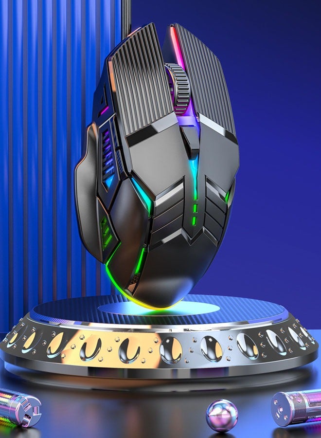 general Black Dired Gaming Mouse is Fast and Responsive Emits 7 Colors of Light - Image 5