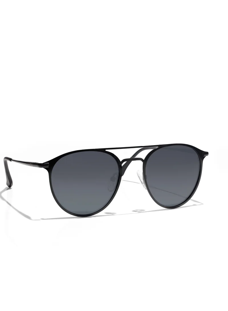 selfie Selfie Polarized Black Lense Black Metal Frame Sunglasses, SE8260-C1