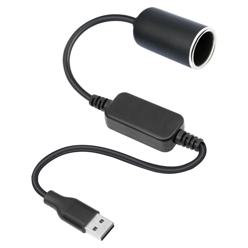 HUALEU USB A Male to Car Cigarette Lighter Socket Female Converter Cable 1 Feet5V to 12V 18W USB to Cigarette Lighter Adapter for Dash Cam GPS car intercom - Image 3