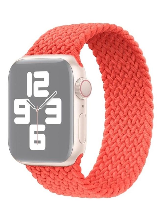 HuHa Replacement Strap For Apple Watch Series 7 41mm/6,SE,5,4 40mm/3,2,1 38mm Bright Orange - Image 1