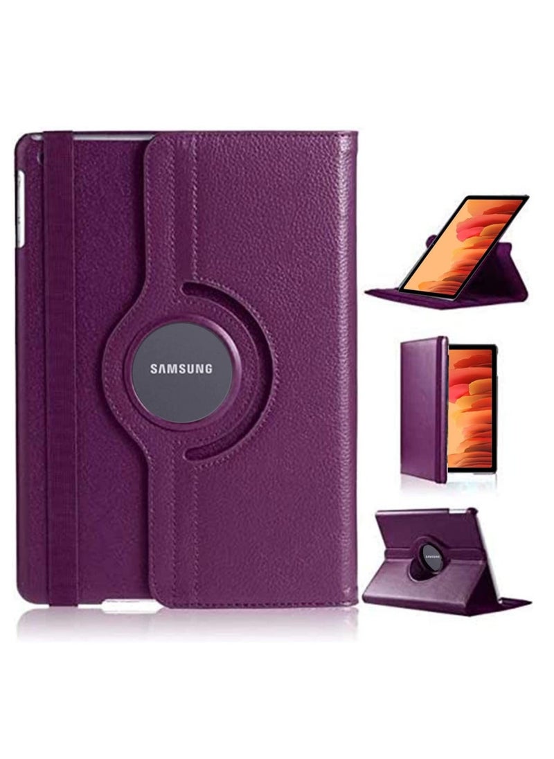 HuHa Galaxy Tab A7 Case, 10.4" 2020 Tab A7 case, PU Leather Smart Case 360 Degree Rotating case Smart Folio Book case For Samsung Galaxy Tab A7 10.4-inch 2020 case (SM-T500/T505/T507) (Purple)  - Image 1