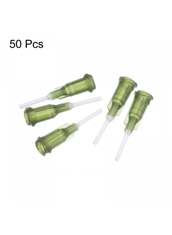 LAMAY 50PCS Plastic Dispensing Needles, 1/2" Glue Needle Tube Lock Tips with Flexible Needle for Liquid Glue Gun (Size : 14G) - Image 3
