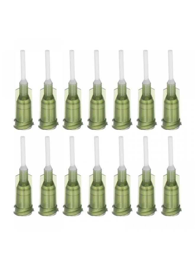 LAMAY 50PCS Plastic Dispensing Needles, 1/2" Glue Needle Tube Lock Tips with Flexible Needle for Liquid Glue Gun (Size : 14G) - Image 1