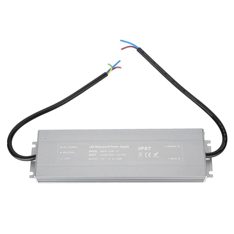 مزود طاقة رفيع جدًا HRUW-100W-12V محول محرك ذيوبتي إي إدي مقاوم للماء IP67 100-240 فولت تيار متردد - Image 2