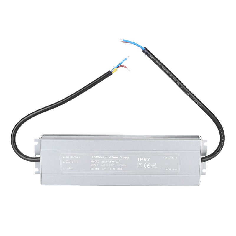 مزود طاقة رفيع جدًا HRUW-100W-12V محول محرك ذيوبتي إي إدي مقاوم للماء IP67 100-240 فولت تيار متردد - Image 1