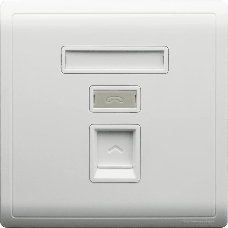Schneider Electric Pieno 1 Gang Shuttered Keystone Wallplate