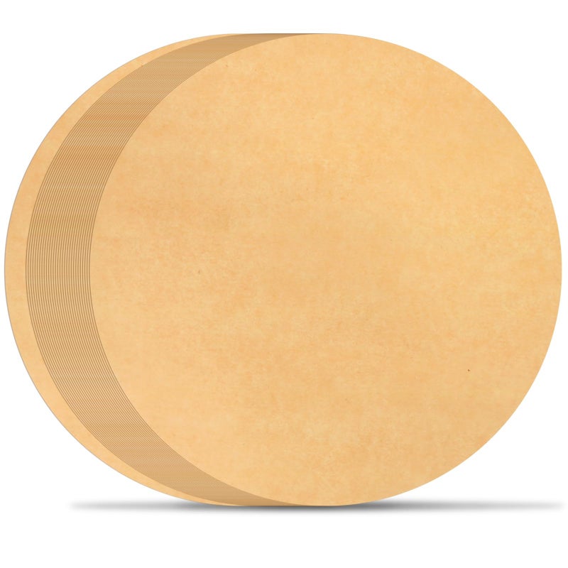 BYKITCHEN 10 Inch Parchment Paper Rounds for Baking, Non Stick Pre-cut Parchment Sheets for Tortilla Press, Quesadilla Maker, Pizza Pan, Cake Pan, Springform Pan and More(Set of 100) - Image 1