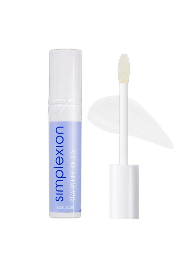 Simplexion Stay On Lipstick Seal - Long Lasting, Transferproof formula makes your lip color last longer. Goes on clear and prevents lip color from smudging, smearing, and caking. - Image 1