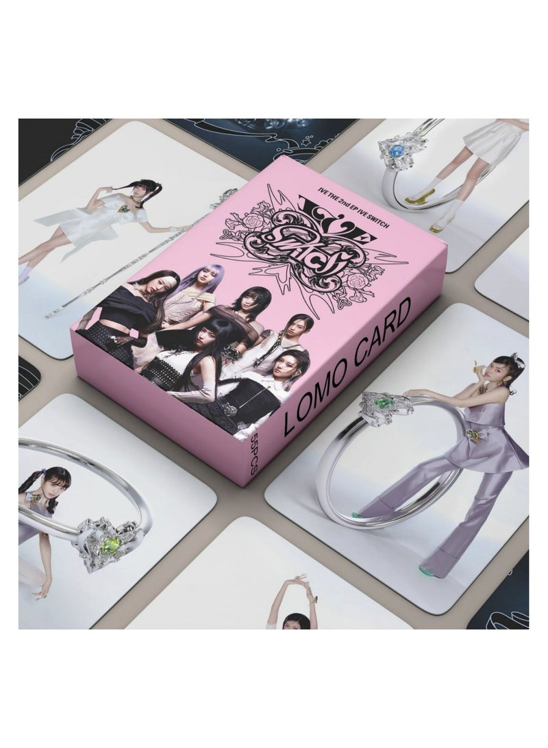 NIBEMINENT 55 Pcs Kpop IVE THE 2nd EP Lomo Cards Card For Fans Collection Gifts - Image 2