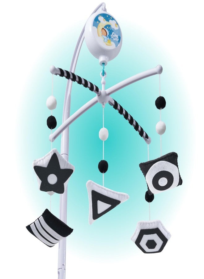 EverLove Montessori Mobile Baby for Crib (TINITIGIES) - Black and White Mobile Give Visual Stimulation to Engage Your Newborn - Baby Crib Mobile for Boys & Girls - Baby Mobile for Crib (Geometry) - Image 1