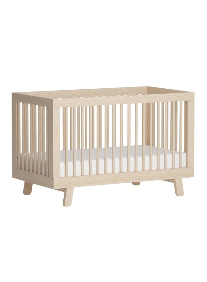 Babyletto Hudson 3-in-1 Convertible Crib with Toddler Bed Conversion Kit in Washed Natural, Greenguard Gold Certified - Image 2