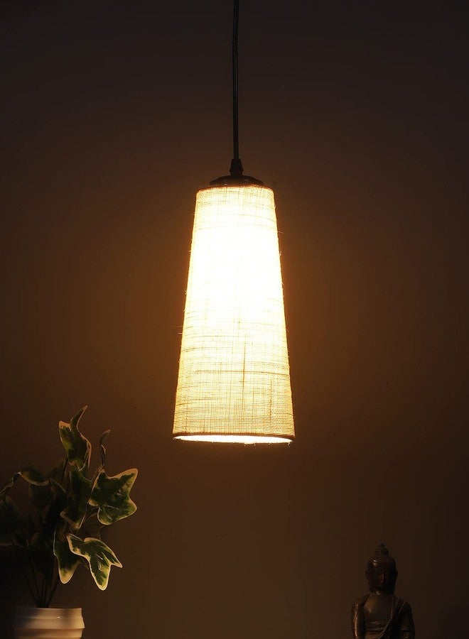 Devansh White conical Jute Hanging lamp (SH55) - Image 3