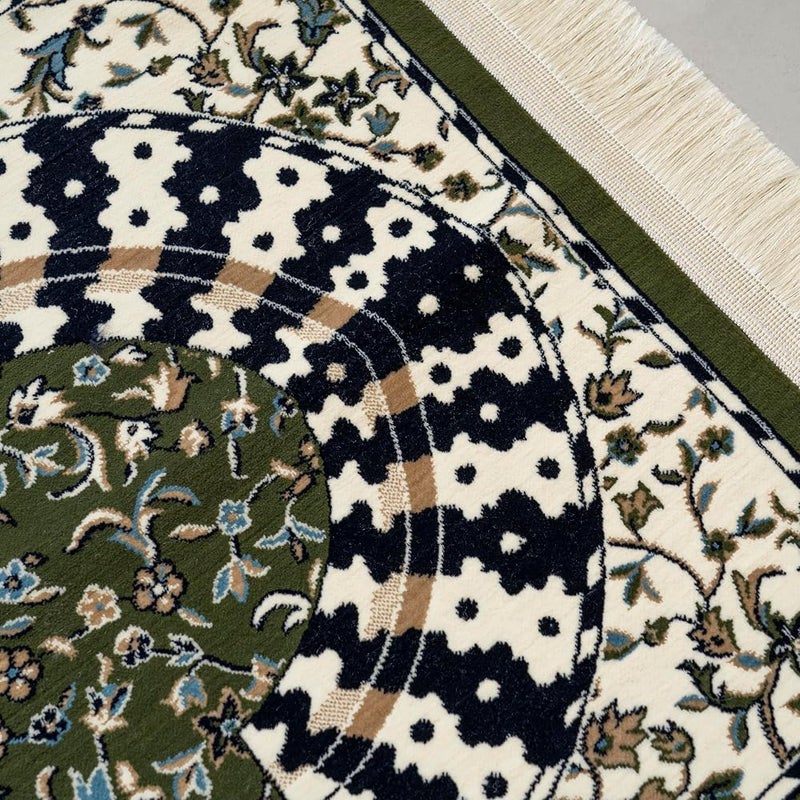 بلاتينيوم سجادة صلاة من نوع Platinum Quba Comfort بتصميم أنيق، مقاس 70 سم × 110 سم، لون أخضر - Image 1