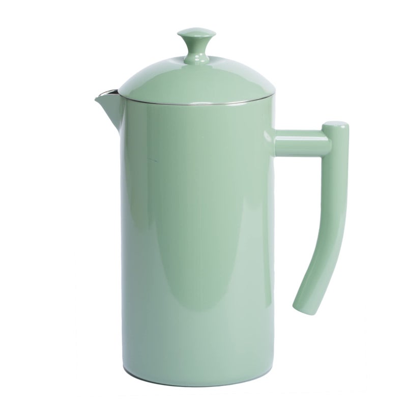 Frieling Double-Walled Stainless Steel French Press Coffee Maker, Dilly Bean Green, 34 fl oz. - Image 1
