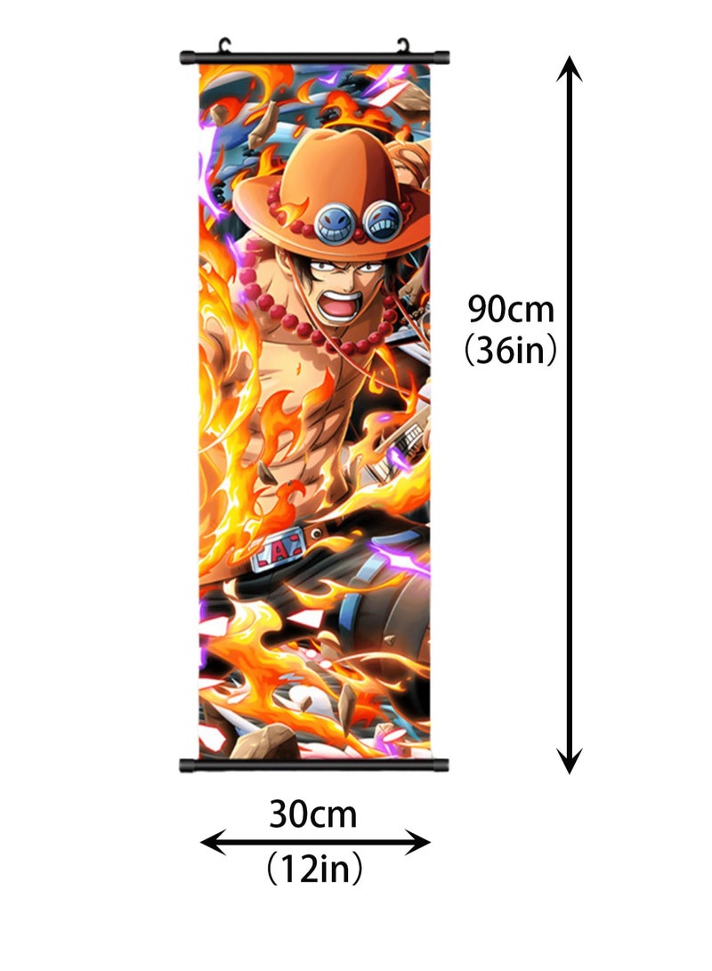 One Piece Anime Poster Wall Scroll JPN Version Anime Artwork Hanging Scroll Suitable for Home Decoration Party Decoration (90cm x 30cm HZW-97) - Image 2