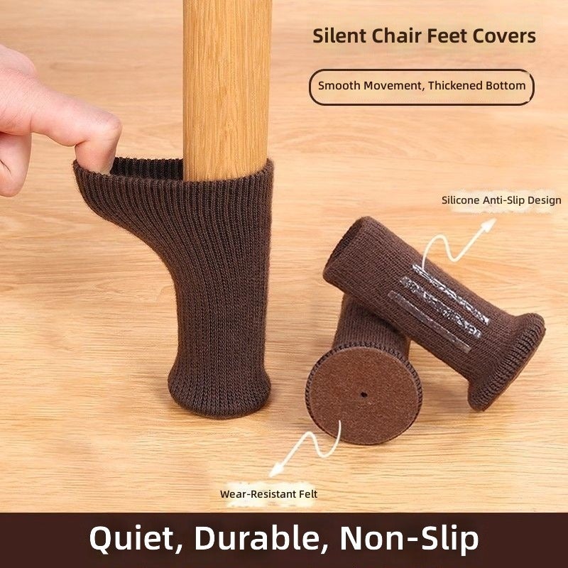 Chair Leg Covers, Non-Slip Silicone Mats for Table Legs - Durable & Quiet Protection - Image 2