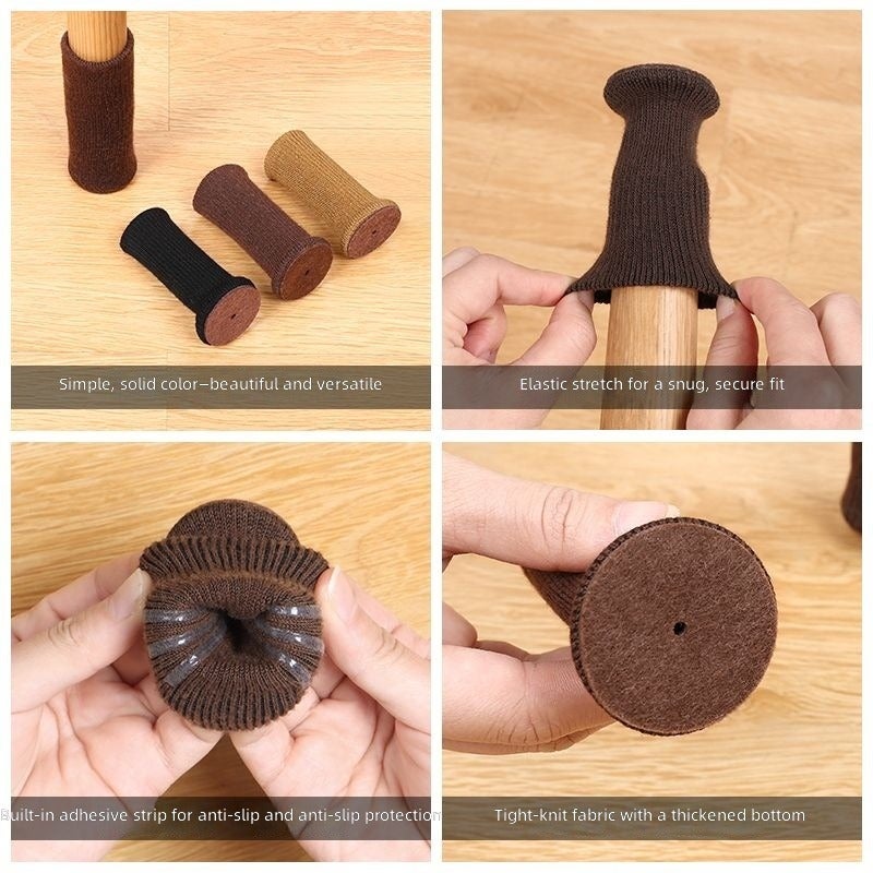 Chair Leg Covers, Non-Slip Silicone Mats for Table Legs - Durable & Quiet Protection - Image 4