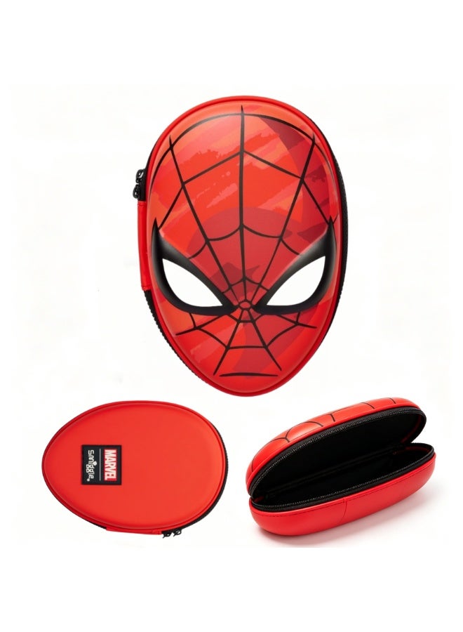 Smiggle Marvel Spider-Man Hard Shell Pencil Case, Large Capacity Partition Stationery Box, Waterproof Shockproof Pen Bag with Double Zipper, Cute Cartoon Storage Pouch for Students School Supplies Gift - Image 1