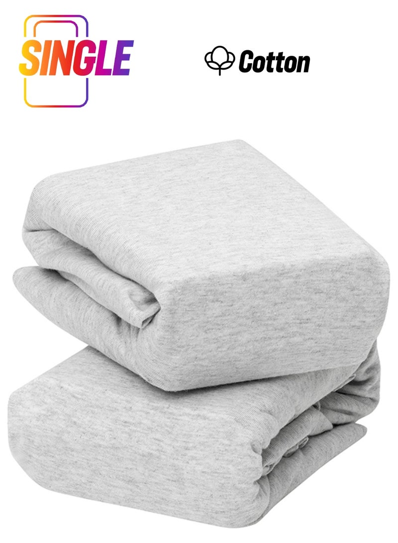 Clevamama Jersey Cotton Fitted Sheets For Bedside Crib 46x83x10 Cm  - Image 1