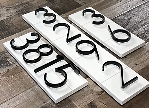 OLADOT 5" Stainless Steel Floating House Number, Metal Modern House Numbers, Mailbox Decor Number with Nail Kit, Coated Black, 911 Visibility Signage (7) - Image 4