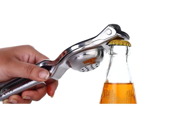 Dynore Stainless Steel Lemon Squeezer With Attached Bottle Opener - Image 3