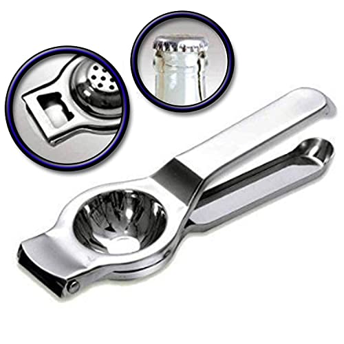 Dynore Stainless Steel Lemon Squeezer With Attached Bottle Opener - Image 4