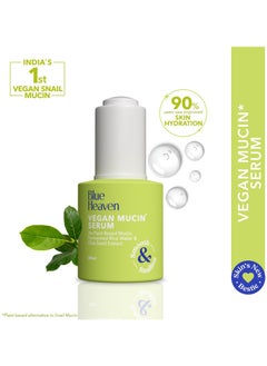 Blue Heaven vegan mucin face serum with 3 percent plant based mucin moisturizes improves skin texture korean glass glow serum for women 20ml  - Image 2