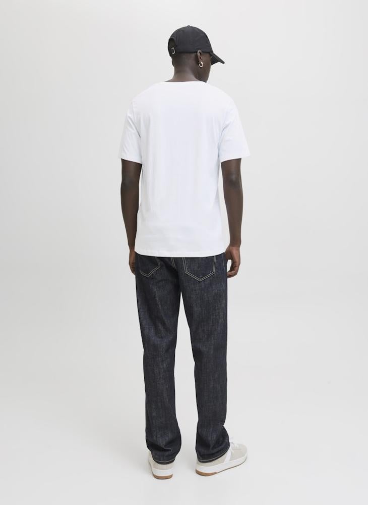 جاك اند جونز تيشيرت بياقة دائرية جاي جاي براندي - Image 2