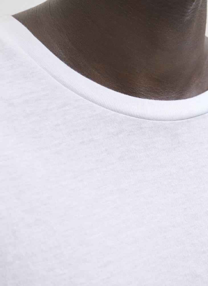 جاك اند جونز تيشيرت بياقة دائرية جاي جاي براندي - Image 3