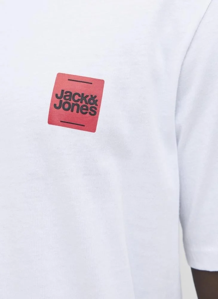 JACK & JONES Logo Regular Fit Crew Neck T-Shirt