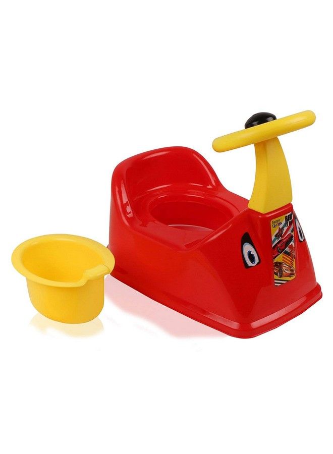 Nabhya Toilet Trainer Baby Potty Seat Ferrari Car Designed With Removable Bowl & Closing Lid (Red) - Image 2