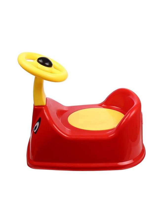 Nabhya Toilet Trainer Baby Potty Seat Ferrari Car Designed With Removable Bowl & Closing Lid (Red) - Image 4