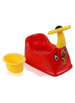 Nabhya Toilet Trainer Baby Potty Seat Ferrari Car Designed With Removable Bowl & Closing Lid (Red)  - Image 1