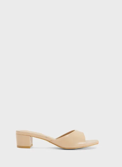 ELLA Block Heel Mule Sandal